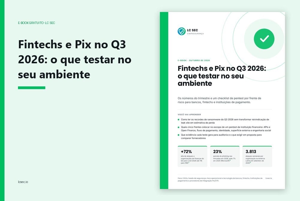 Capa do e-book Fintechs e Pix no Q3 2026: o que testar no seu ambiente
