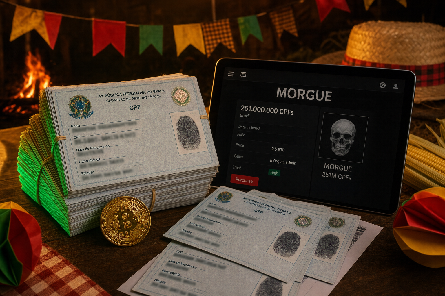 Base MORGUE expoe risco de fraude com 251 milhoes de CPFs e dados
