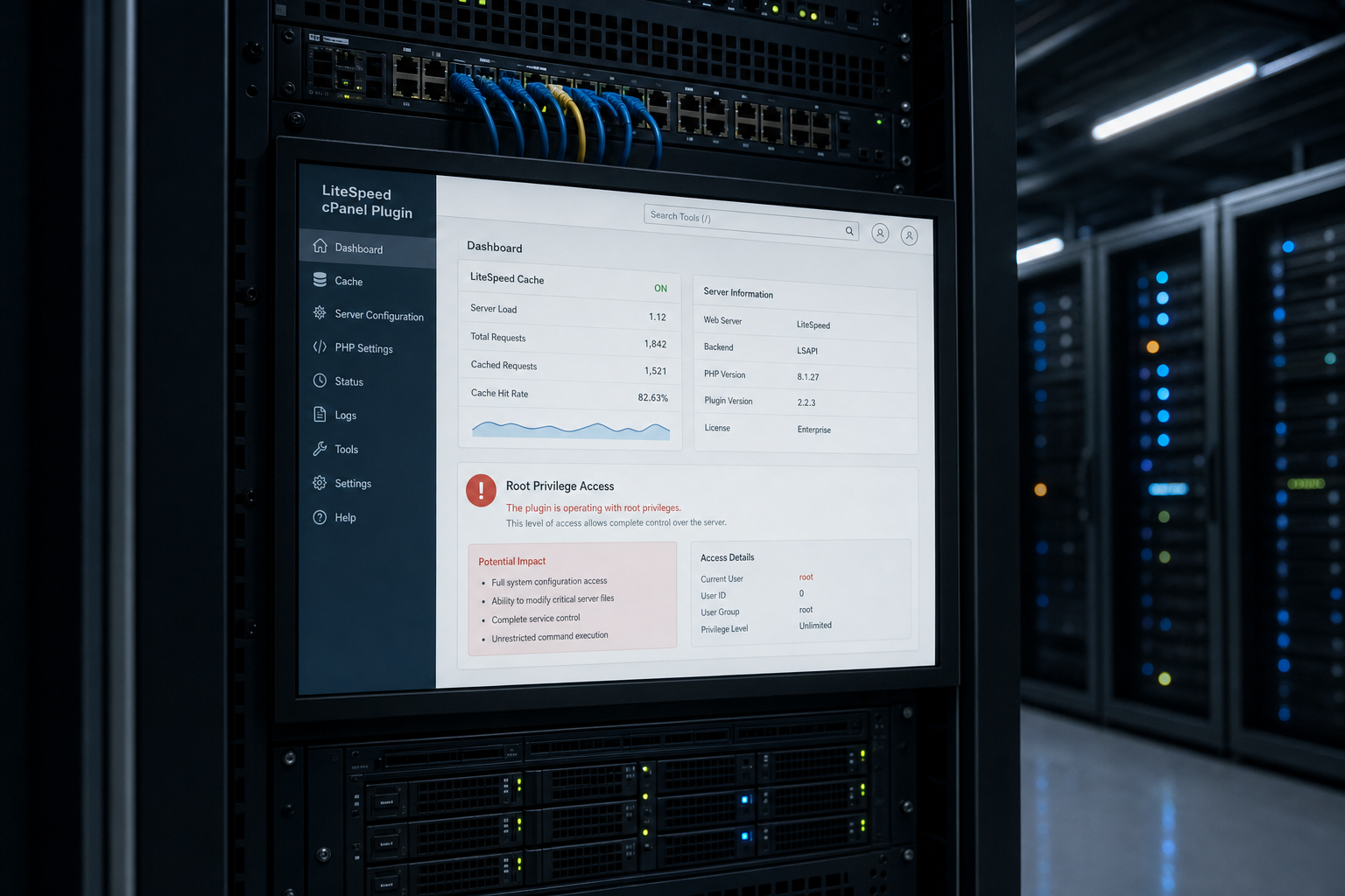 LiteSpeed cPanel Plugin permite scripts como root via CVE critica