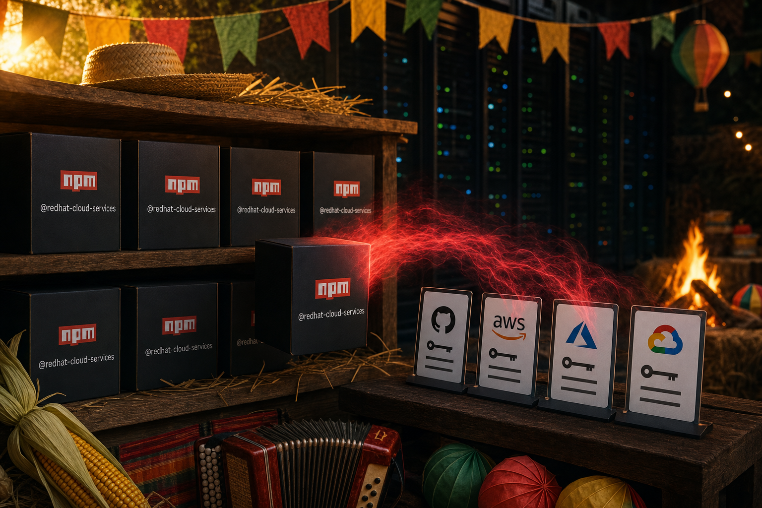 Red Hat: dezenas de pacotes npm oficiais com Miasma roubam tokens