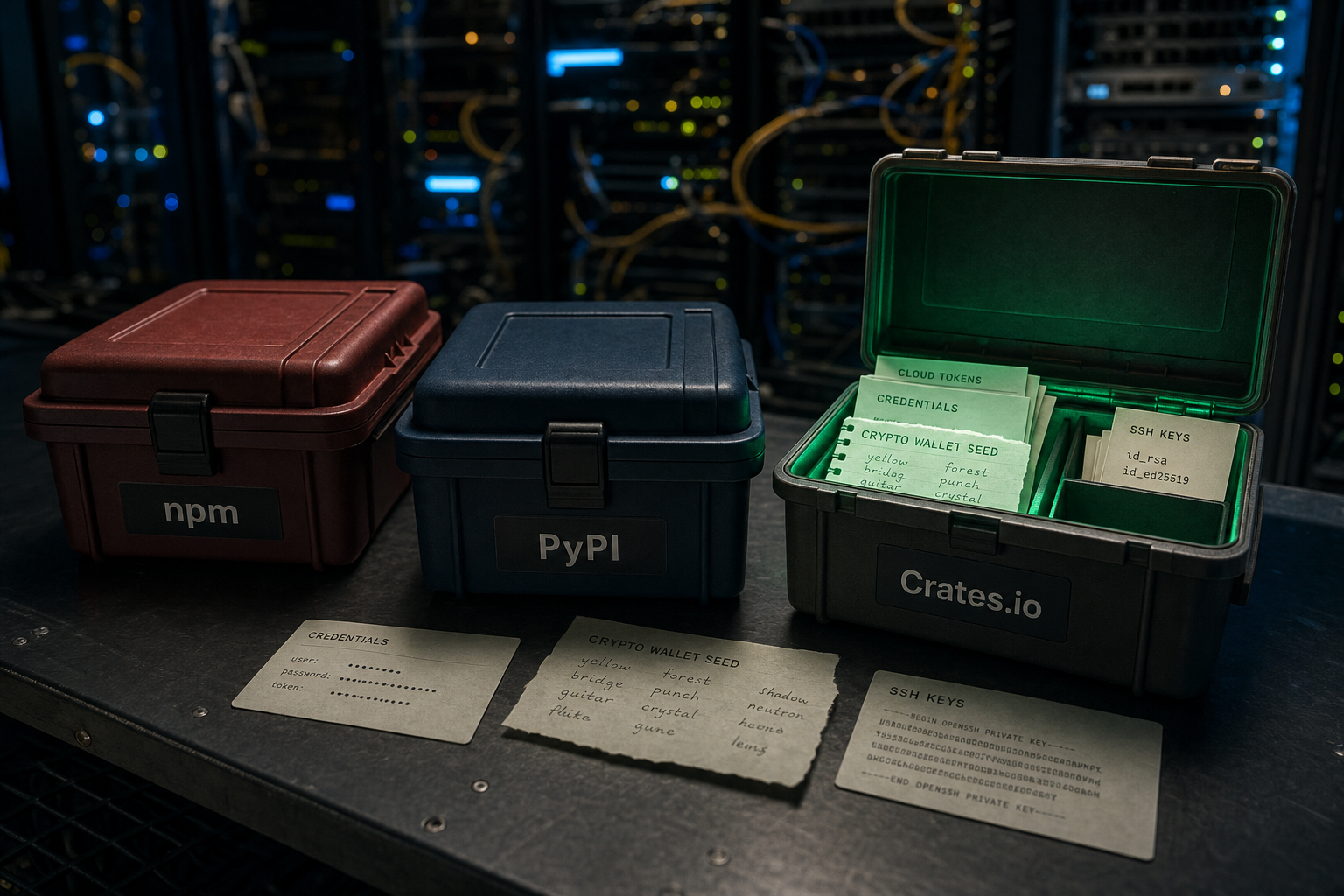 TrapDoor usa npm PyPI e CratesIO para roubar credenciais de devs Web3