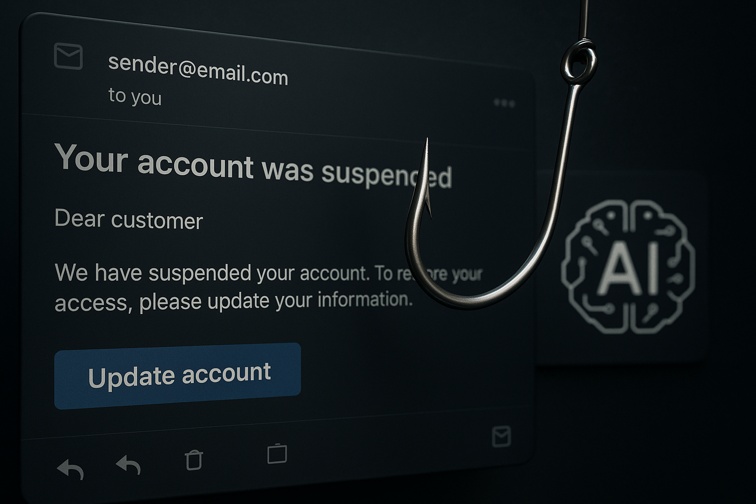 Campanha de phishing com IA atinge 344 organizacoes - saiba mais