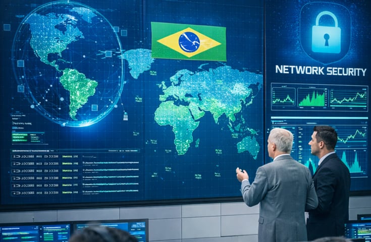 Capa do relatório Panorama de Cibersegurança 2025/2026 no Brasil